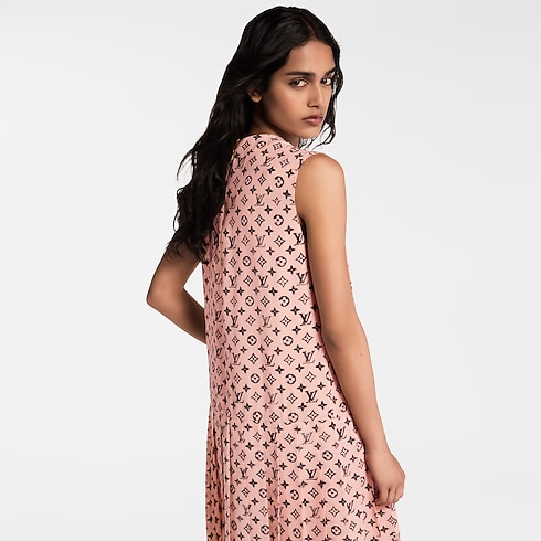 Washed Monogram Pleat Dress in Women's Ready-to-Wear Dresses collections by Louis Vuitton (Product zoom)
