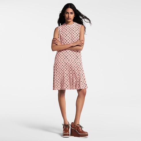 Washed Monogram Pleat Dress in Women's Ready-to-Wear Dresses collections by Louis Vuitton (Product zoom)