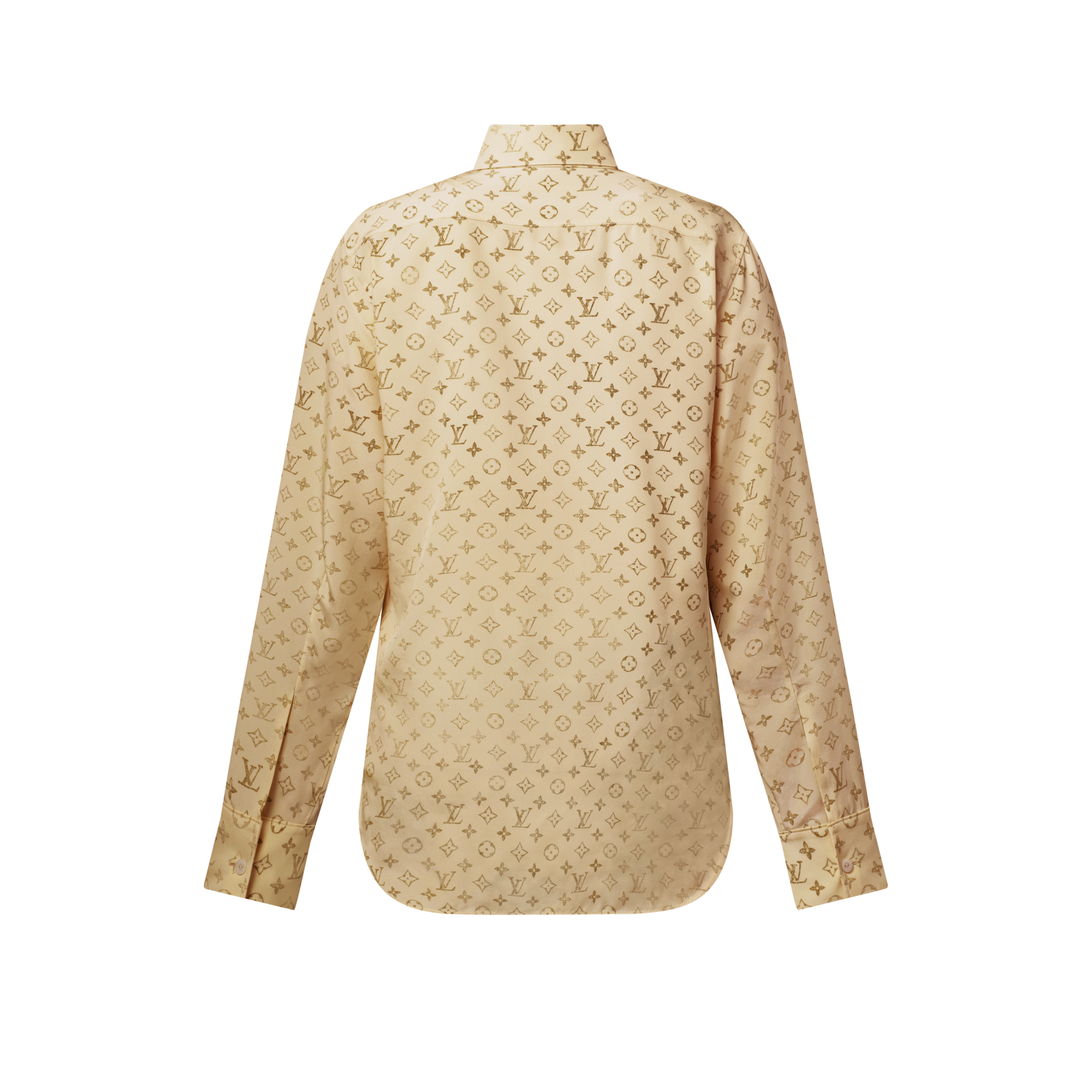 Washed Monogram Silk Shirt  in Women