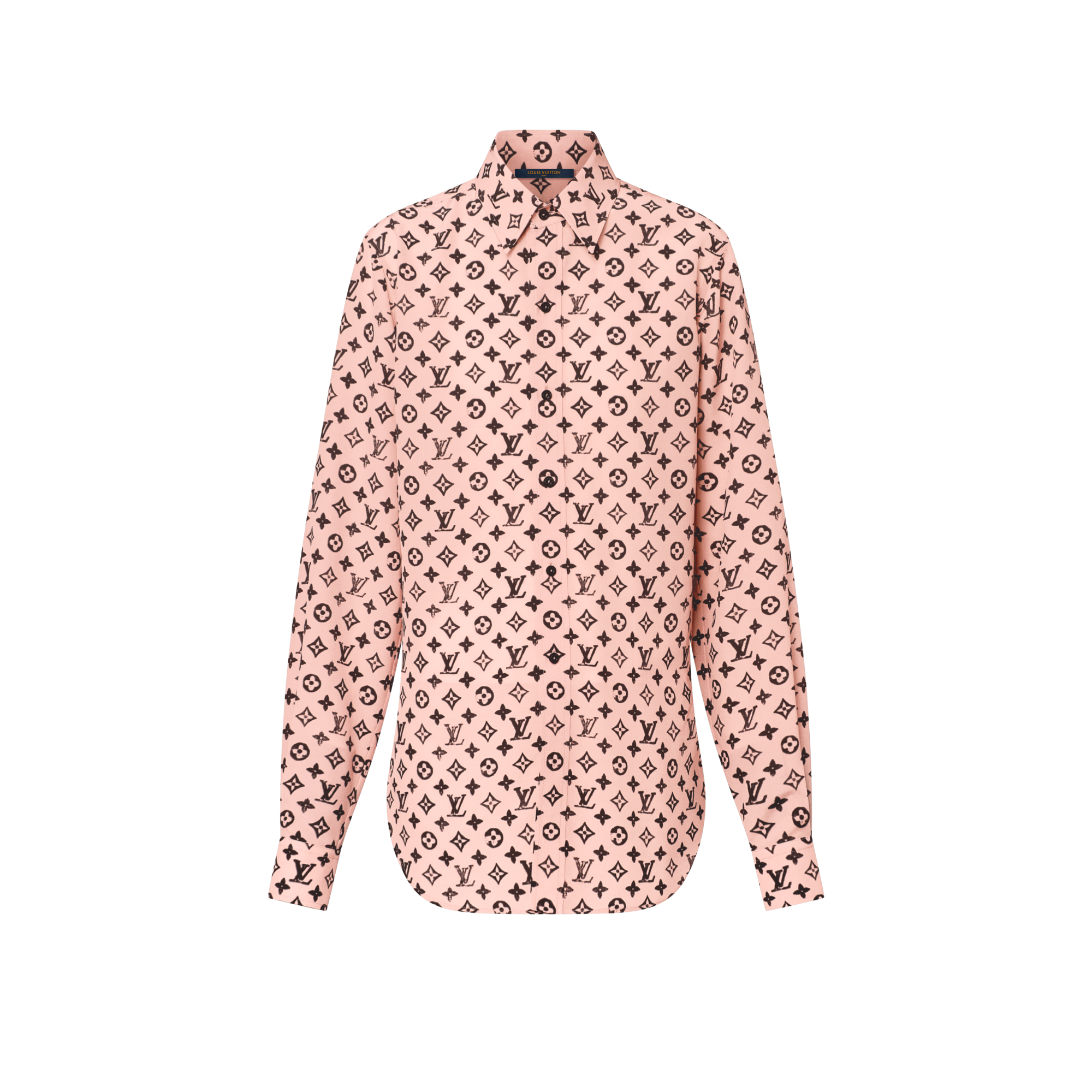 Washed Monogram Silk Shirt  in Women