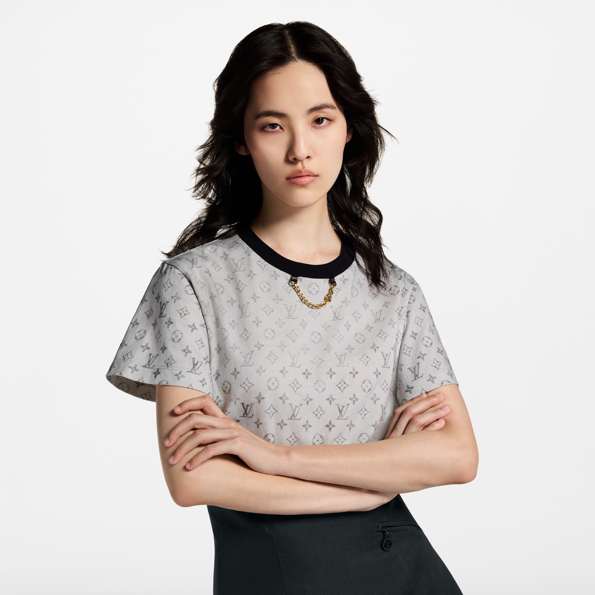 Washed Monogram T-Shirt  in Women