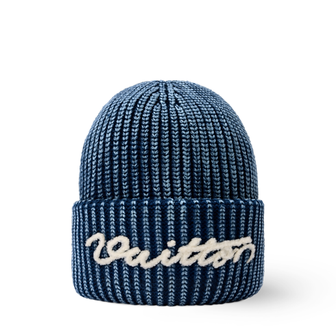 Washed Signature Beanie S00 in Men's Accessories Hats, Beanies and Gloves collections by Louis Vuitton (Product zoom)