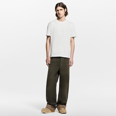 Waxed Denim Pants With Signature Turn-Ups in Men's Ready-to-Wear Denim Collection collections by Louis Vuitton (Product zoom)