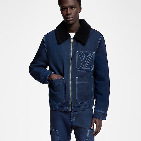Wintery Workwear Denim Jacket in Men's Ready-to-Wear Outerwear and Coats collections by Louis Vuitton (Product zoom)