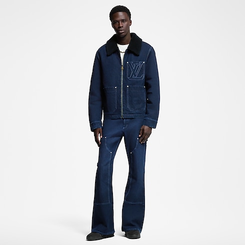 Wintery Workwear Denim Jacket in Men's Ready-to-Wear Outerwear and Coats collections by Louis Vuitton (Product zoom)