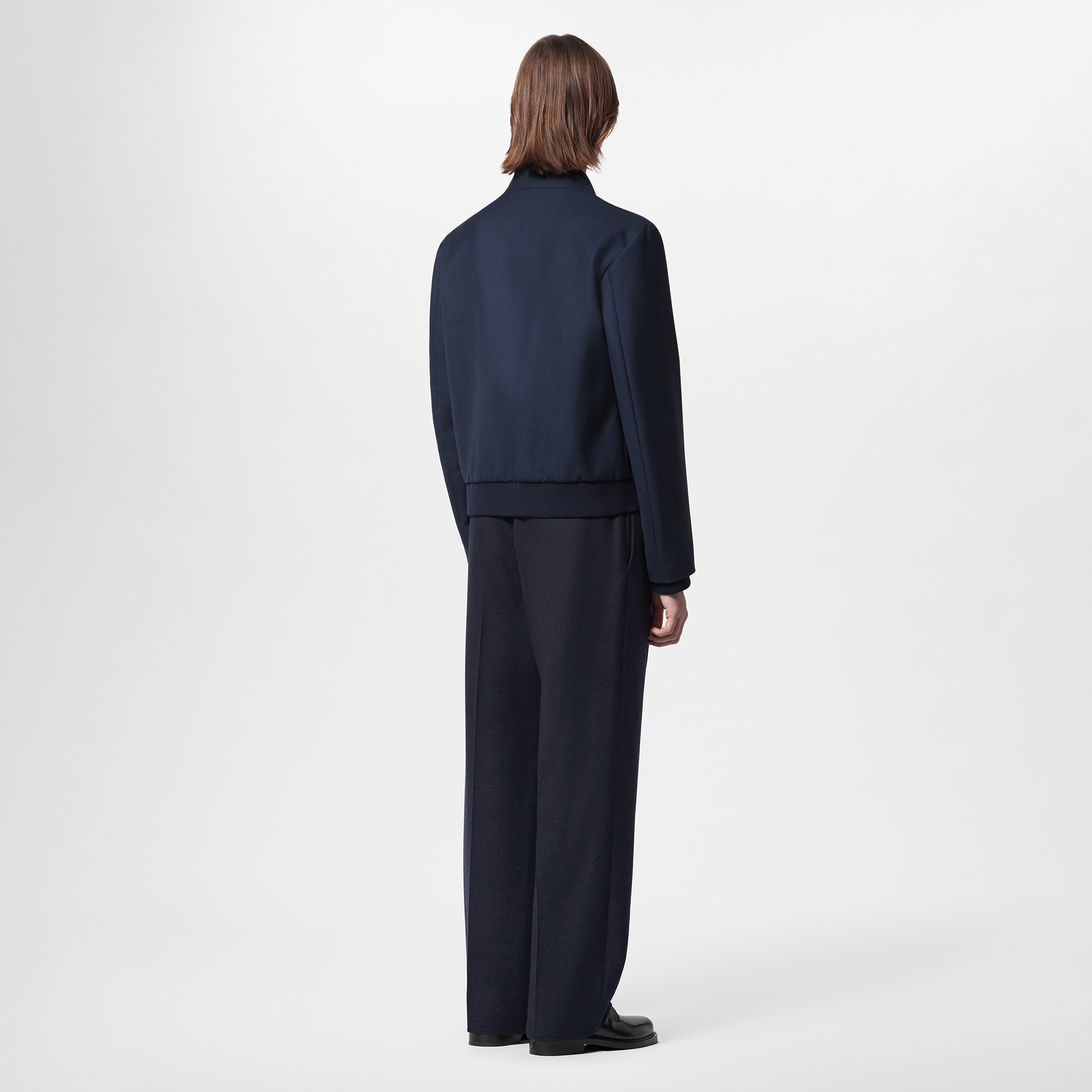 Wool Blend Drawstring Pants  in Men