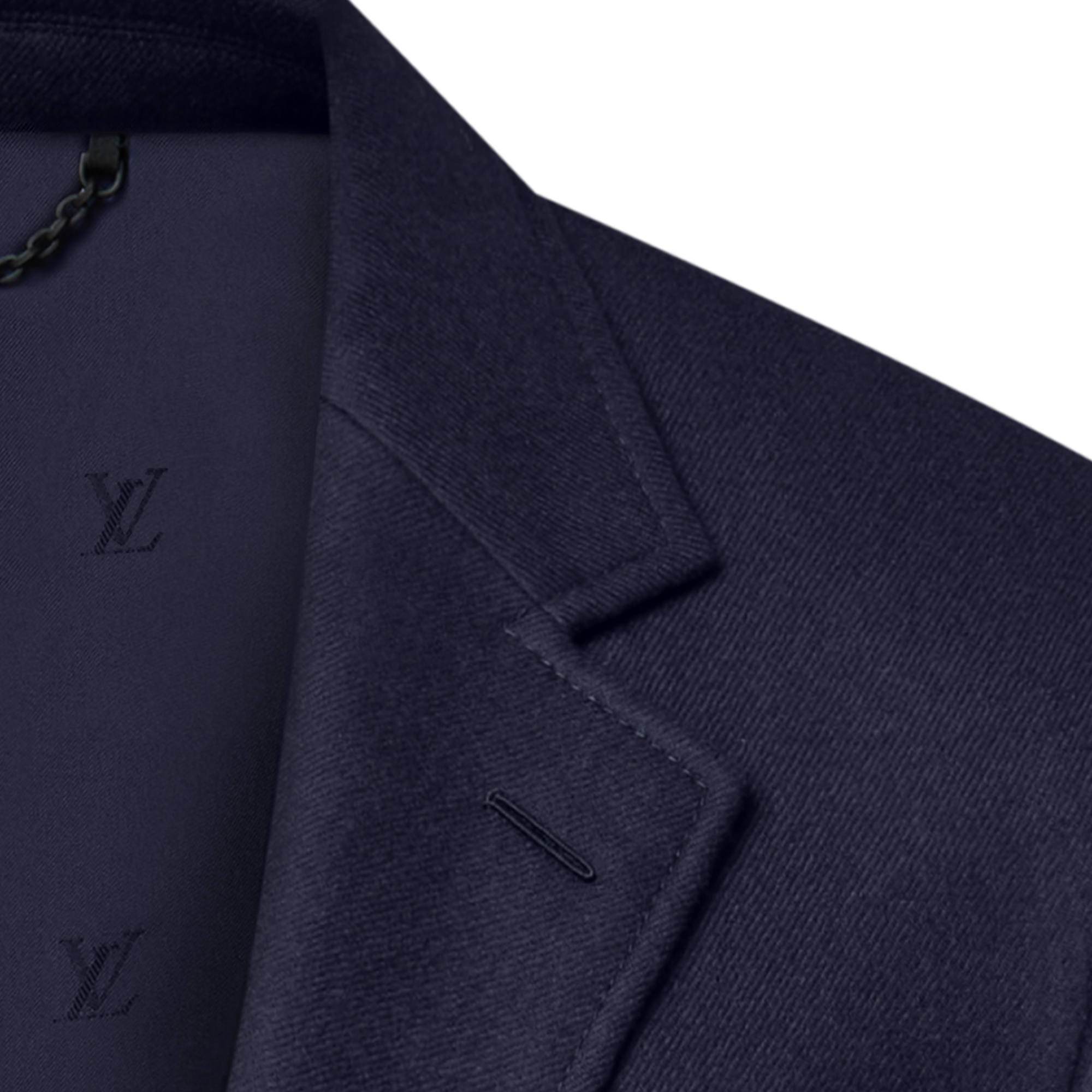 Wool-Silk Blend Flannel Blazer   in Men