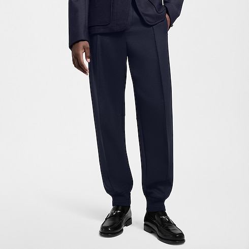 Wool-Silk Blend Jogging Pants in Men's Ready-to-Wear Trousers collections by Louis Vuitton (Product zoom)