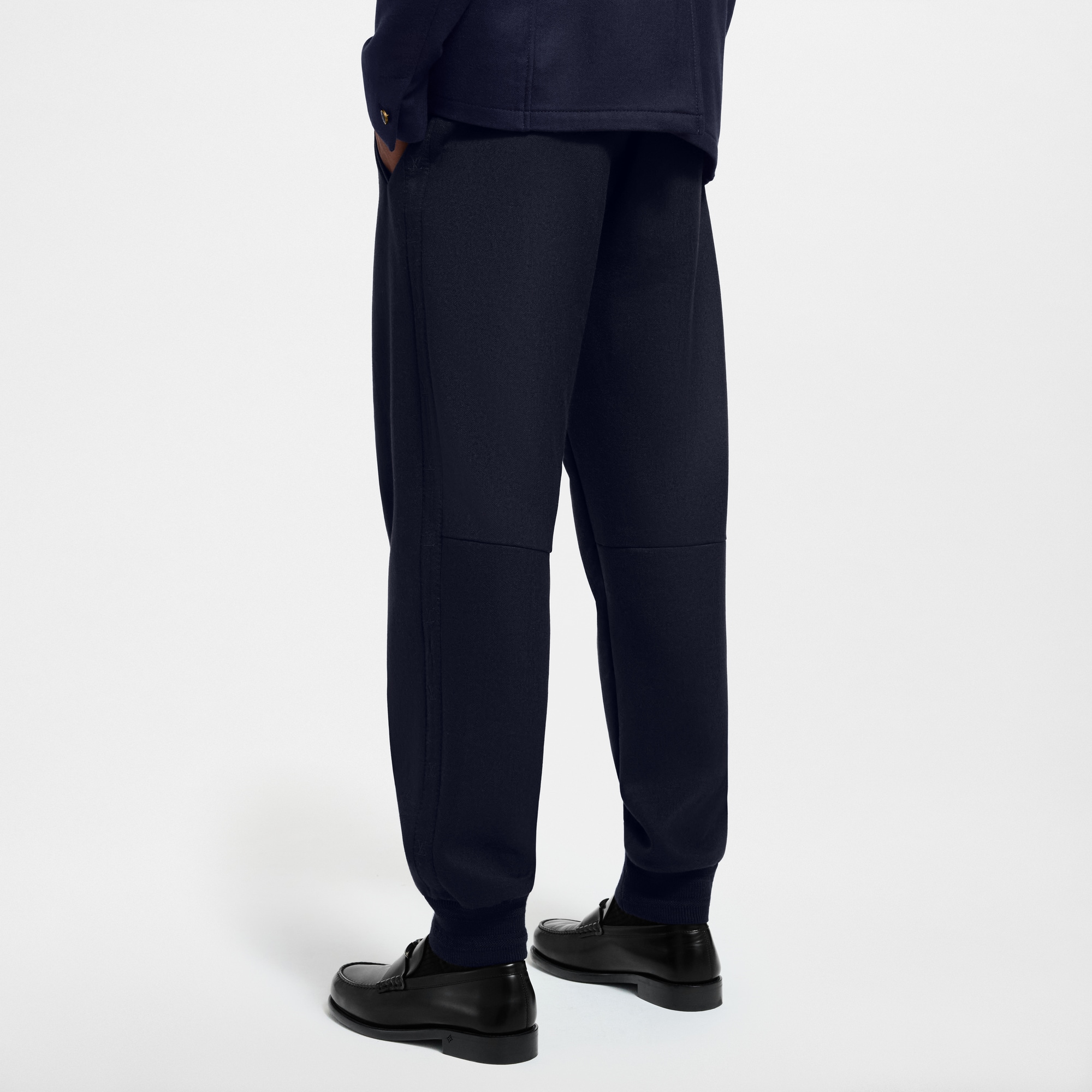 Wool-Silk Blend Jogging Pants  in Men