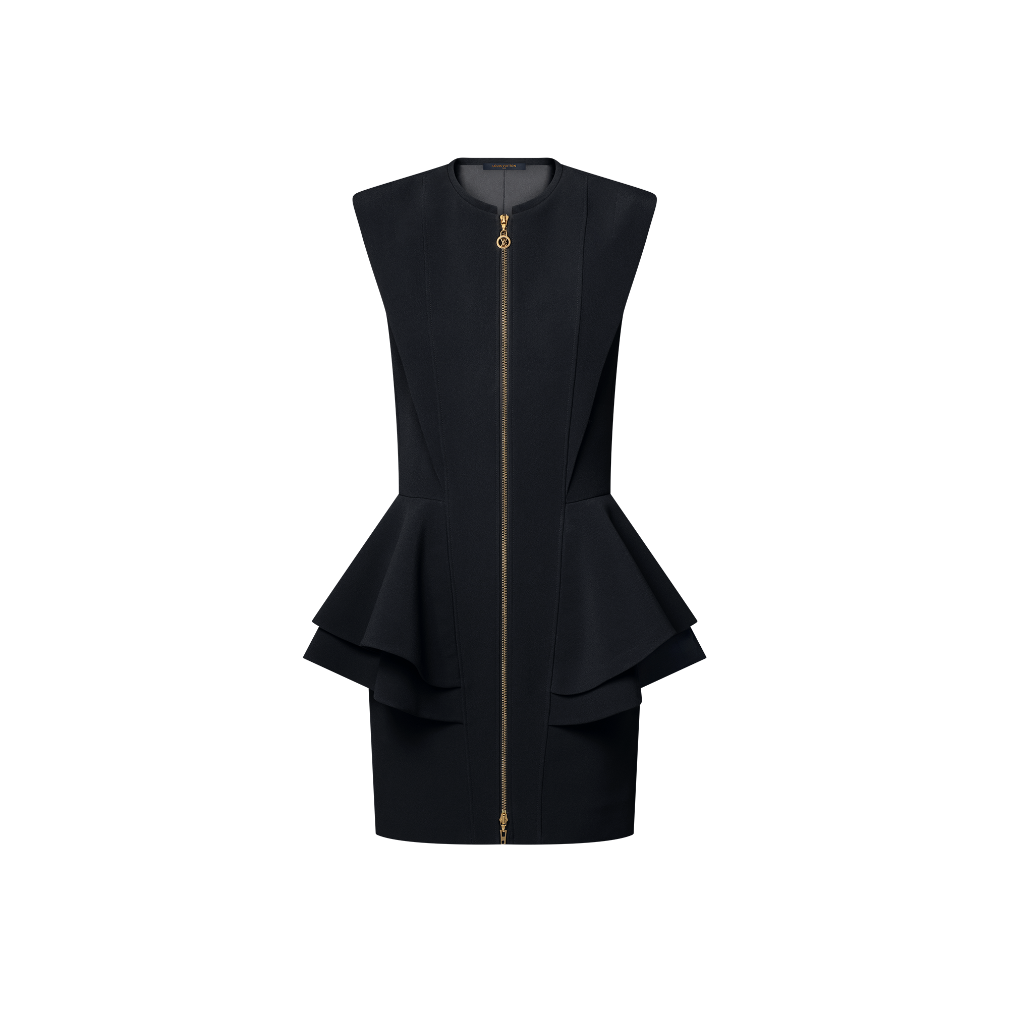 Zip-Up Peplum Dress  in Women
