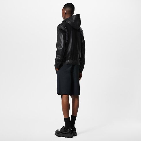 Zipped Leather Hoodie in Men's Ready-to-Wear All Ready-to-Wear collections by Louis Vuitton (Product zoom)