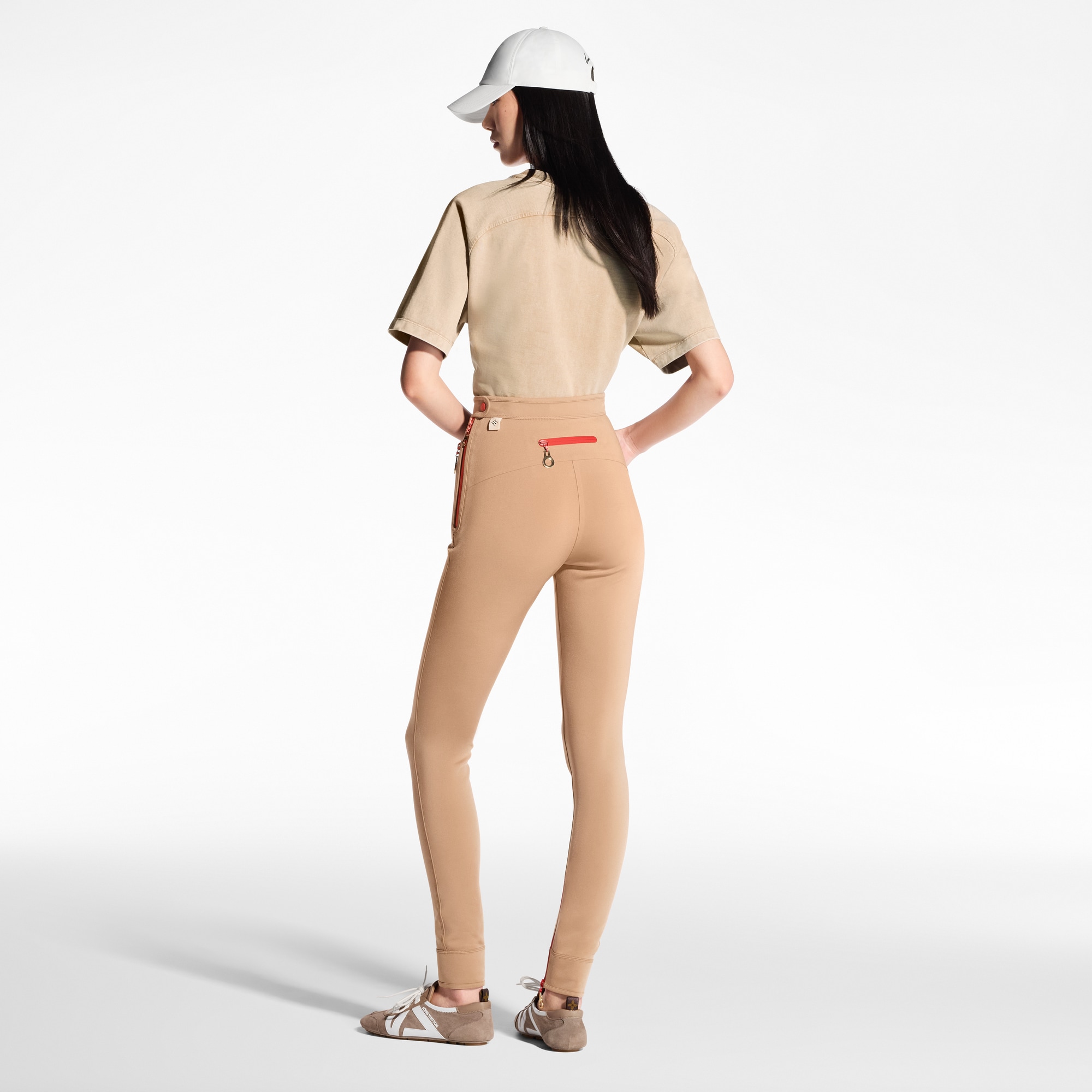 Zipper Accent Leggings  in Women