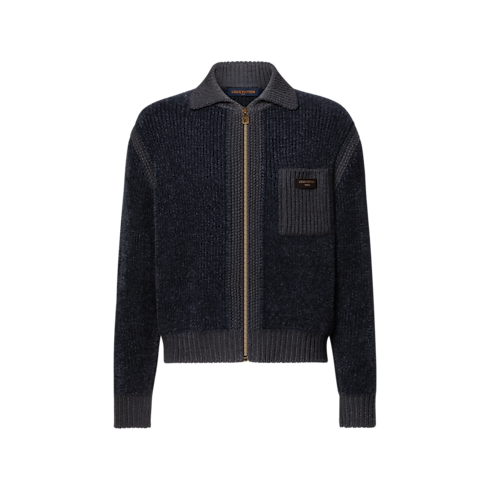 Zippered Textured Overshirt in Men's Ready-to-Wear Outerwear and Coats collections by Louis Vuitton (Product zoom)