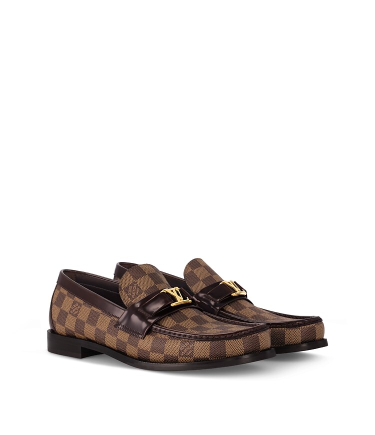 Louis Vuitton Dark Brown Checkered Loafers LOUIS VUITTON Major Loafers  main image 2