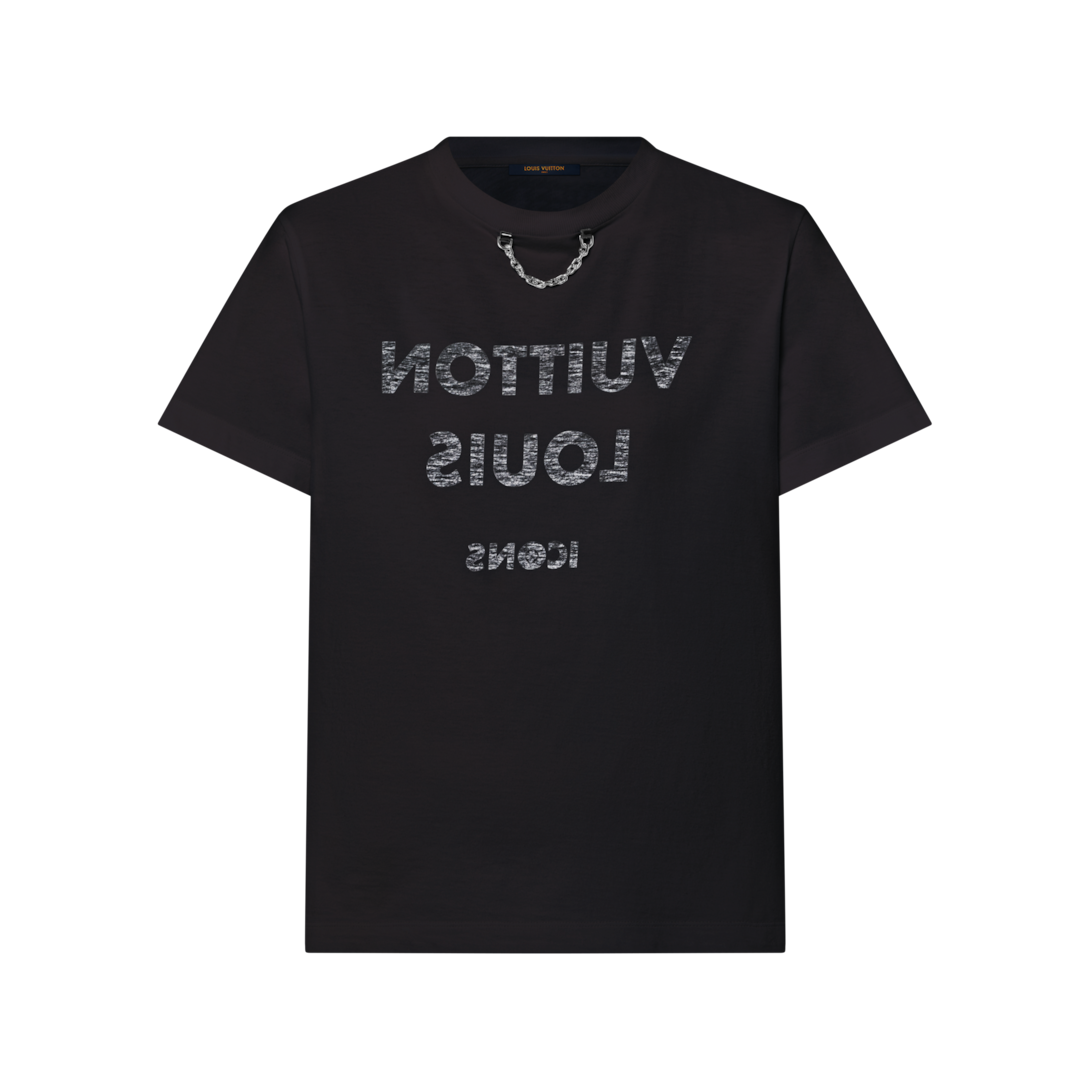 LOUIS VUITTON ロゴプリントシャツ 34 Embroidered Signature Cotton T 