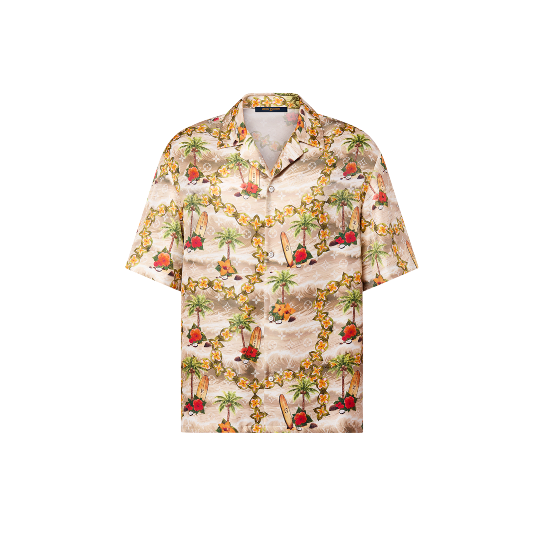 Monogram Short-Sleeved Silk Shirt - Ready-to-Wear 1AFQYV | LOUIS VUITTON