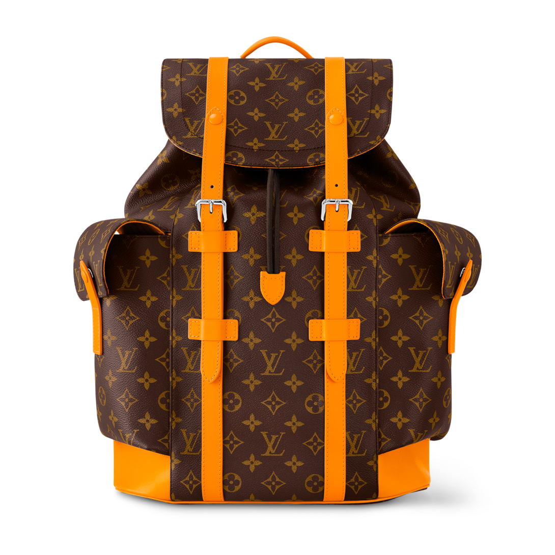 louis vuitton backpack orange