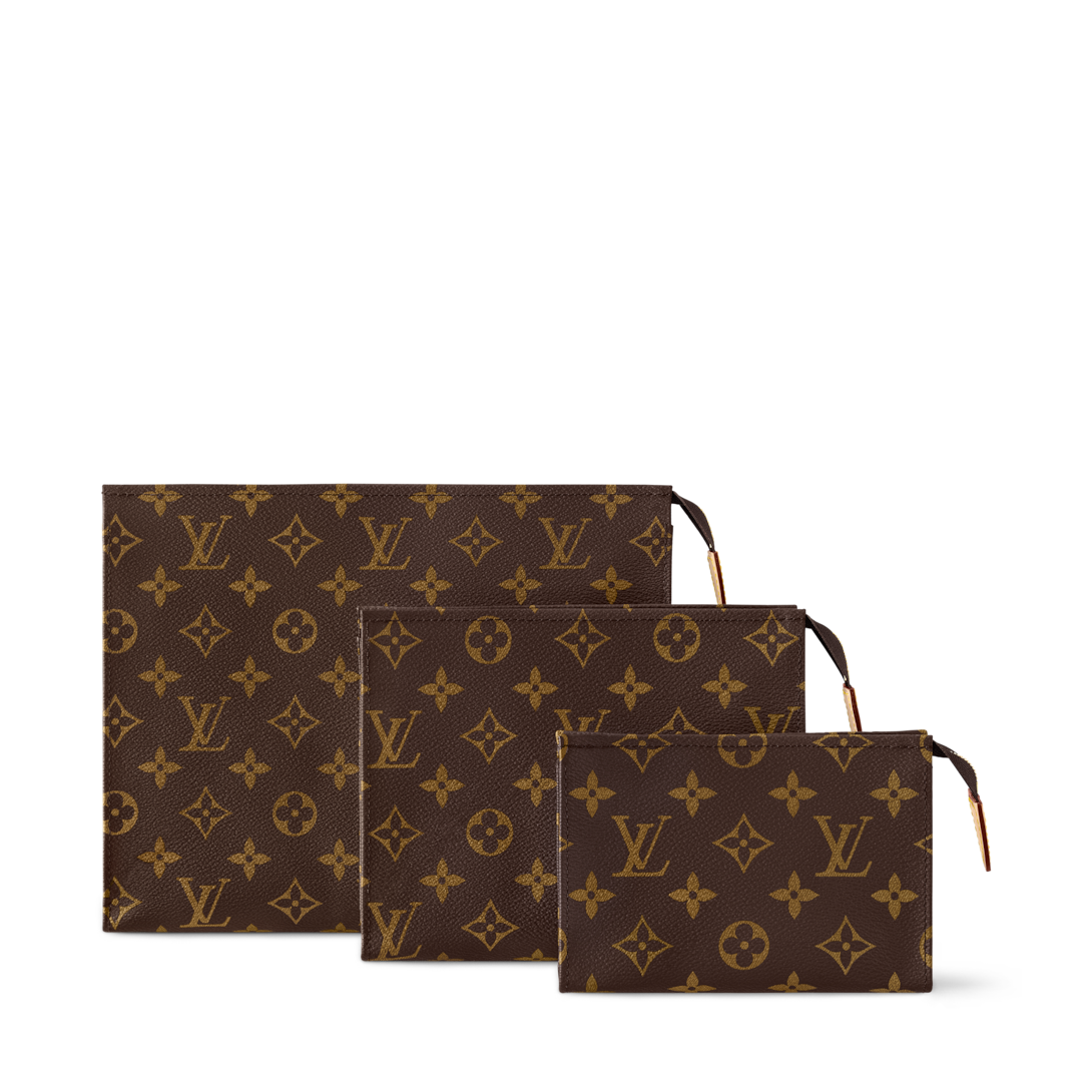 Trio Toilet Pouch Monogram Canvas - Wallets and Small Leather Goods M47195  | LOUIS VUITTON