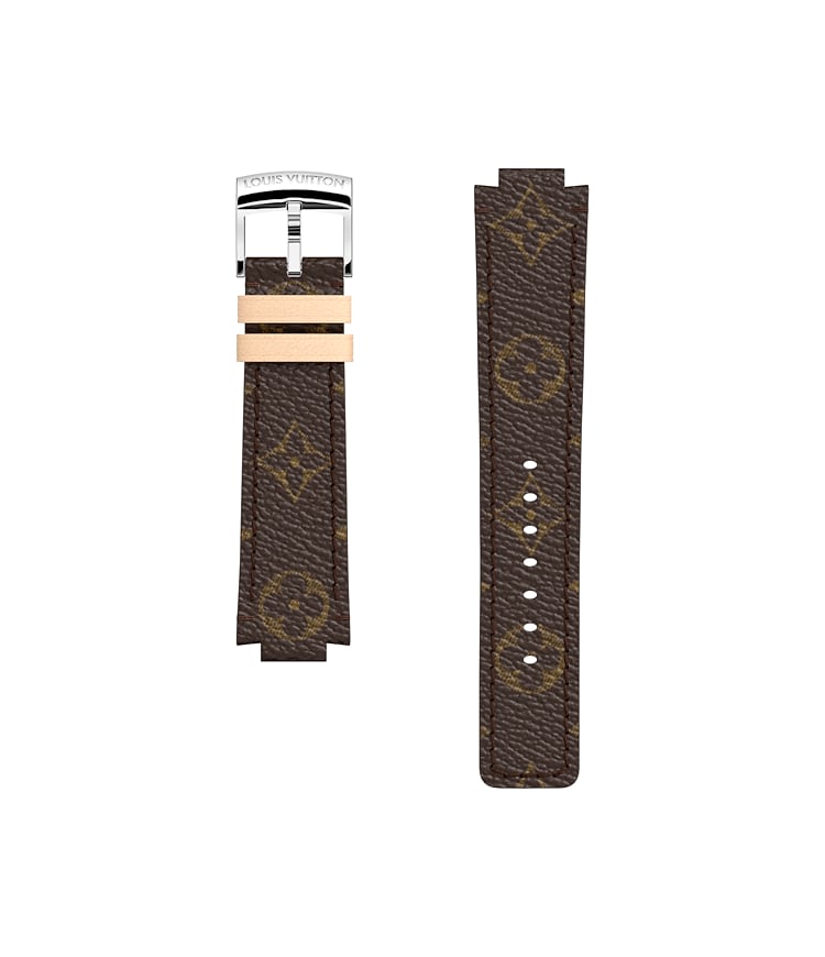 Tambour Monogram Canvas Strap - Connected Watches | LOUIS  display picture 3