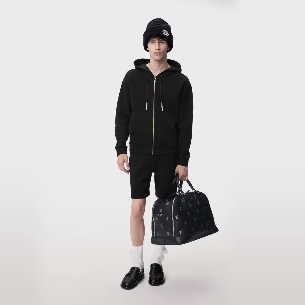 Embroidered Jersey Zip Through Hoodie - Ready-to-Wear | LOUIS VUITTON