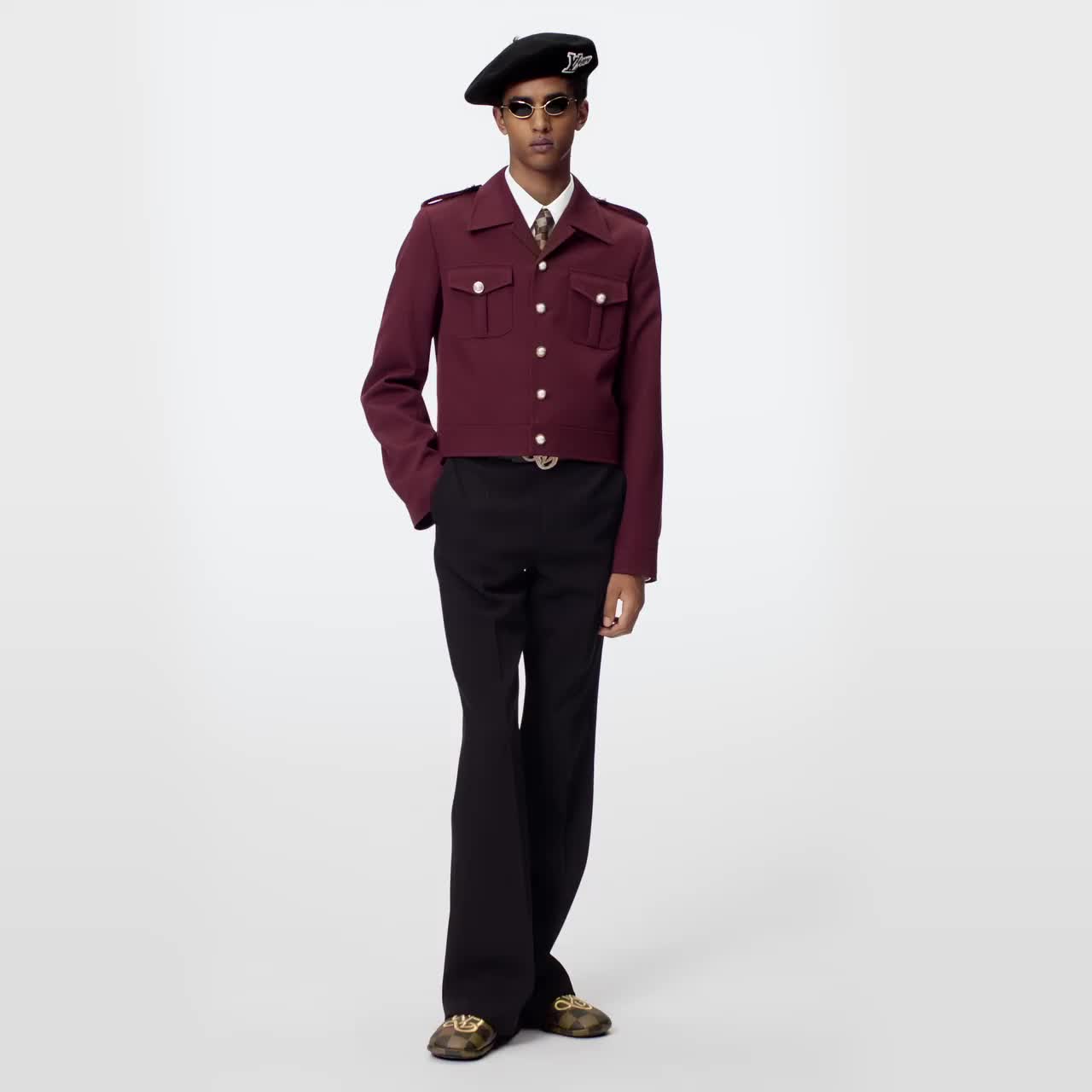 Louis Vuitton New £1720 Black Wool & Silk Evening Pants L