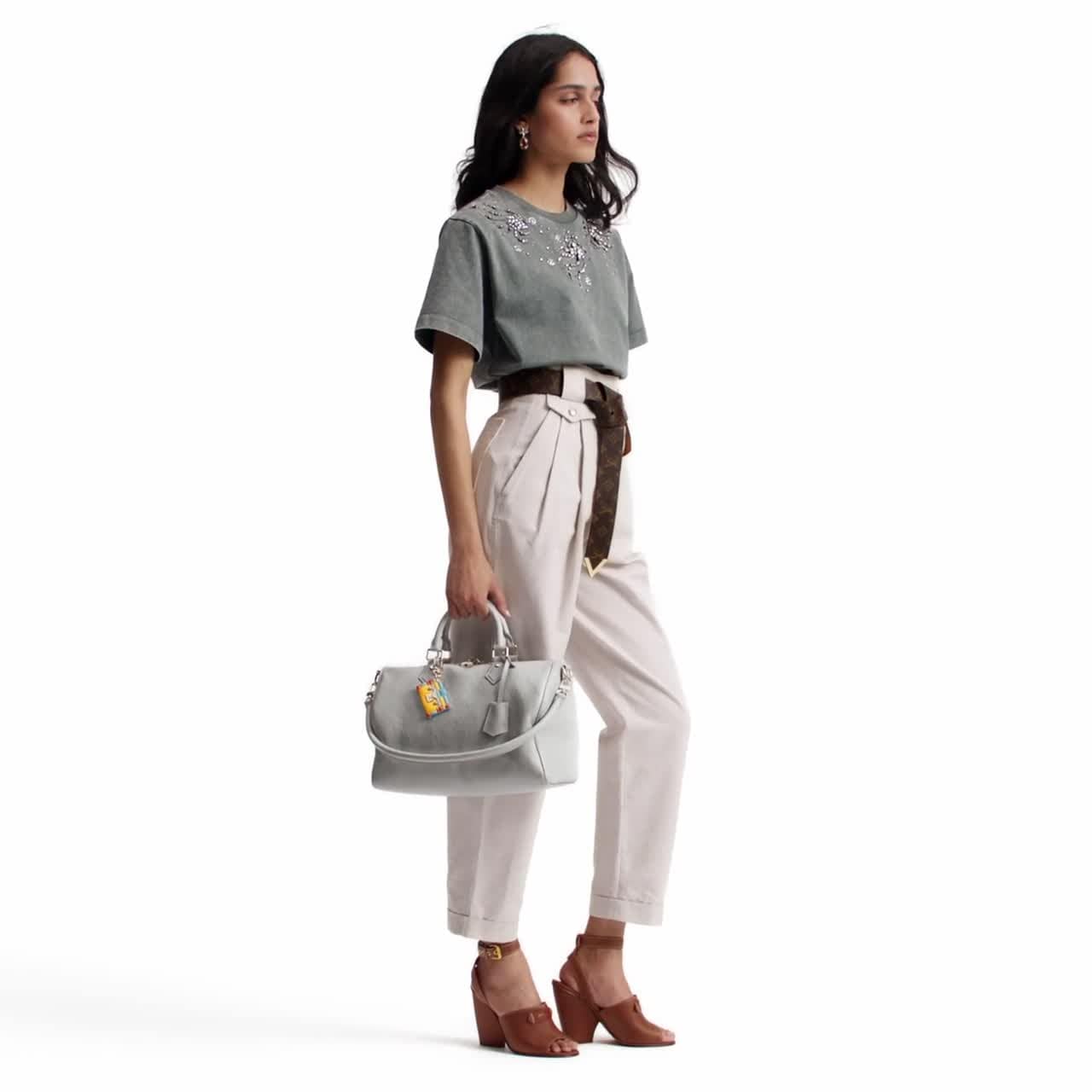 LV*スピーディ ソフト 30 モノグラムハンドバッグ グレー M25670 Speedy Soft 30 Fashion Leather - Women Bags M25670 | LOUIS