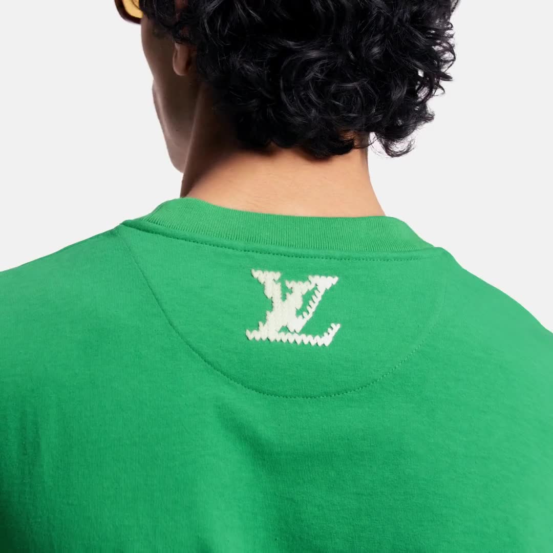 Embroidered Signature Short-Sleeved T-Shirt - Ready-to-Wear 1AK6IC