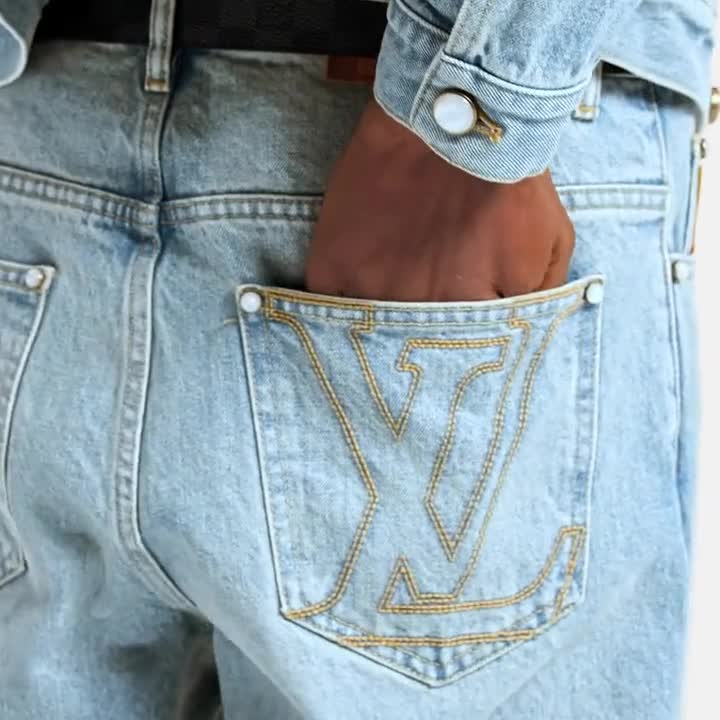 Wide Leg Fit Denim Pants - Ready-to-Wear 1AGIWN | LOUIS VUITTON